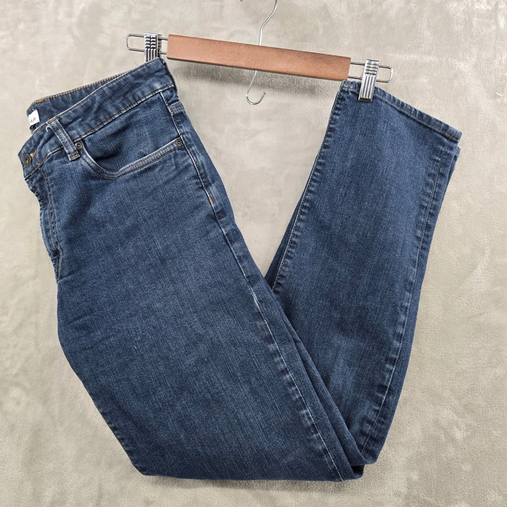 Peter Millar Jeans Mens 33/34 Blue Dark Wash Straight Leg Stretch Denim